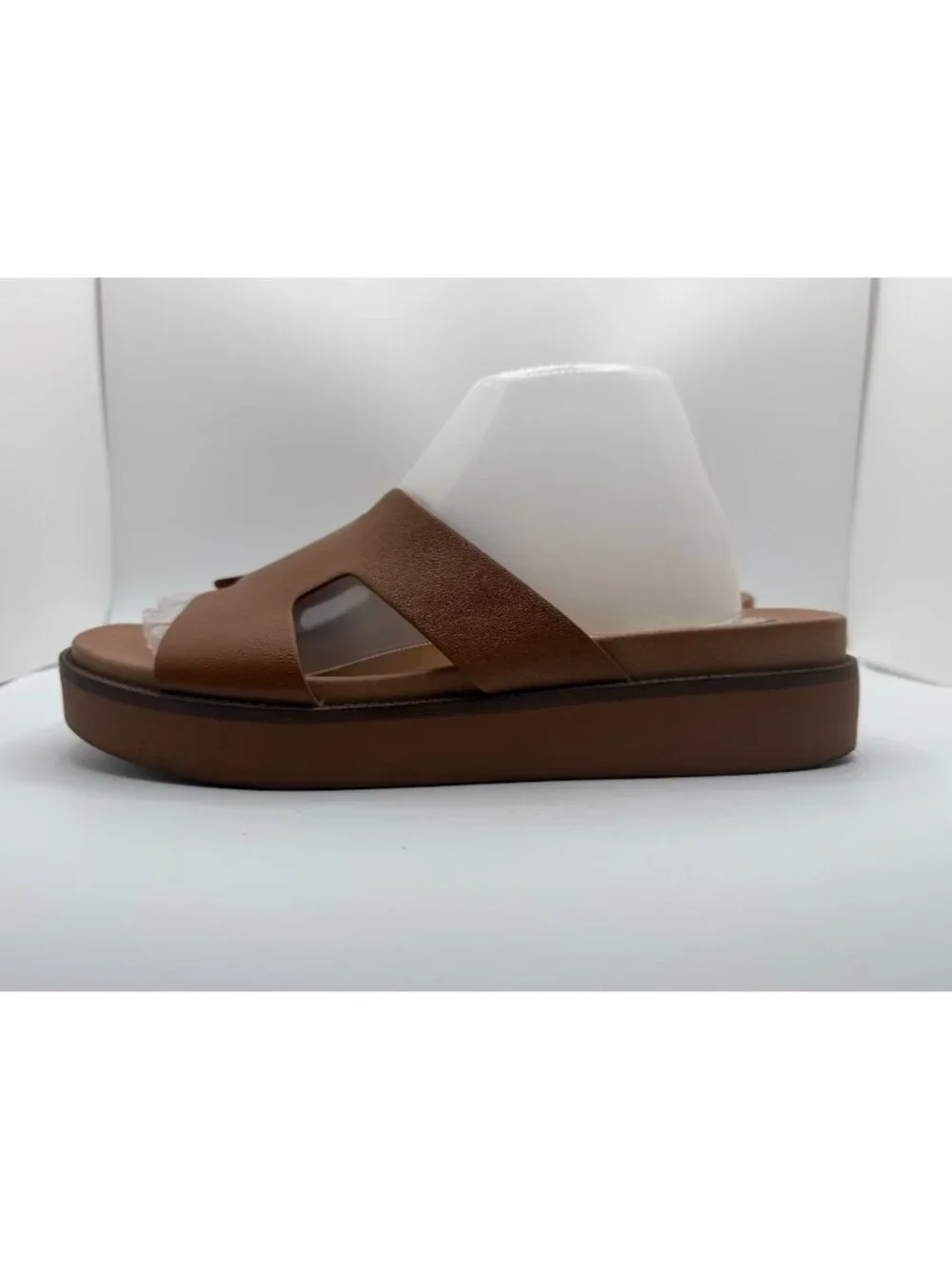 Steve Madden Riches Sandals Women Size 10M Tan Leather Platform Shoes - Picture 10 of 16
